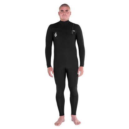 VOLCOM 4/3MM CHEST ZIP FULLSUIT BLACK M