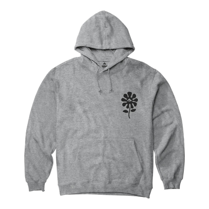 EMERICA SUNFLOWER PULLOVER HOODIE GREY/HEATHER L