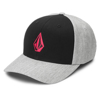 VOLCOM FULL STONE HTHR FLEXFIT HAT BLACK COMBO L/XL