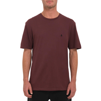 VOLCOM STONE BLANKS BASIC T-SHIRT BITTER CHOCOLATE S