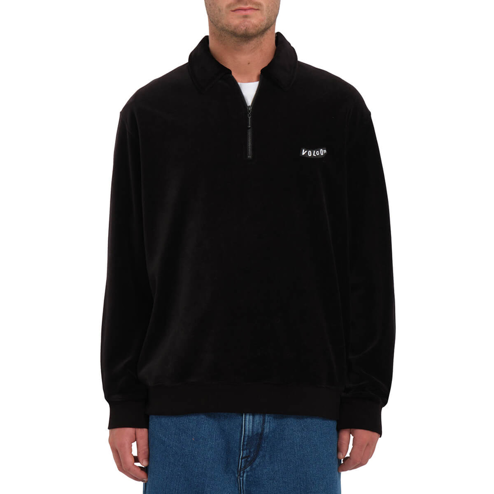 VOLCOM NEVERMINE CREW PULLOVER BLACK S
