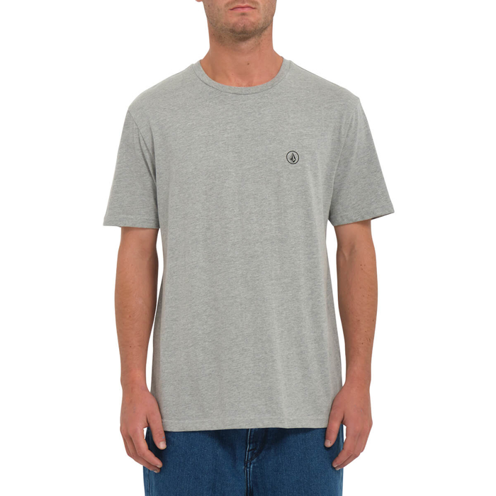 VOLCOM CIRCLE BLANKS HTH T-SHIRT HEATHER GREY M
