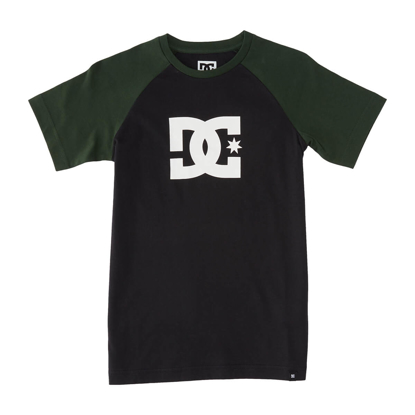 DC DC STAR RAGLAN SS BOY BLACK/SYCAMORE S/10