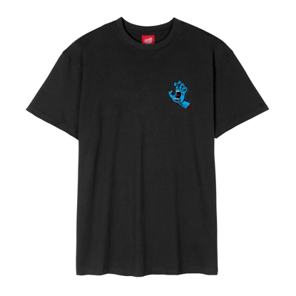 SANTA CRUZ SCREAMING HAND CHEST T-SHIRT BLACK L