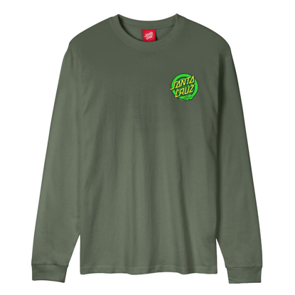 SANTA CRUZ ASP FLORES DOT BACK L/S SAGE M