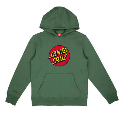 SANTA CRUZ YOUTH CLASSIC DOT HOOD SAGE 10-12