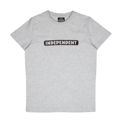 INDEPENDENT YOUTH BAR LOGO T-SHIRT ATHLETIC HEATHER 8-10