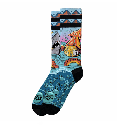 AMERICAN SOCKS SEAMONSTERS MID HIGH MULTI S/M