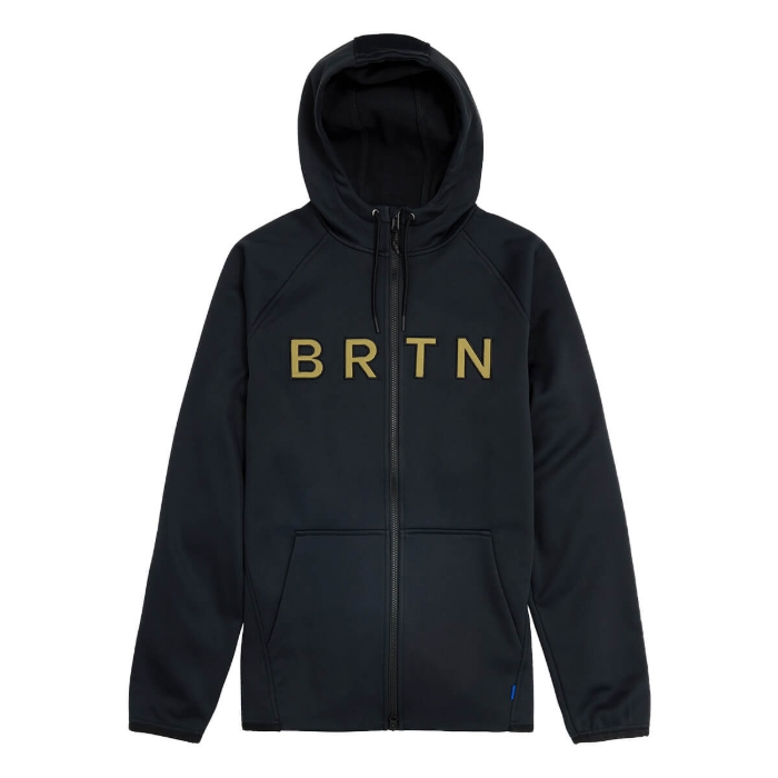BURTON CROWN WEATHERPROOF ZIP HOODIE TRUE BLACK M