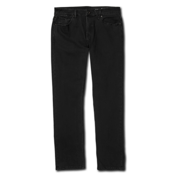 VOLCOM SOLVER DENIM PANTS BLACK OUT 33X34