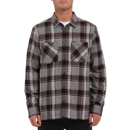 VOLCOM BRICKSTONE LINED FLANNEL LONGSLEEVE DIRTY WHITE L