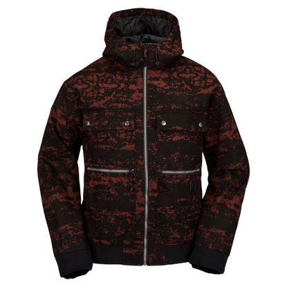 VOLCOM DUSTBOX JACKET MAROON CAMO M