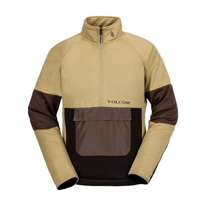 VOLCOM TECH FLEECE P/O DARK KHAKI S