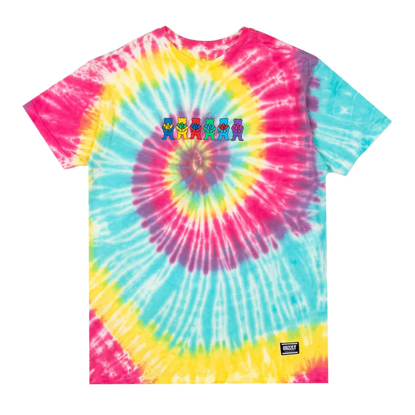 GRIZZLY GRIPTAPE HUG A BEAR T-SHIRT TIE DYE S