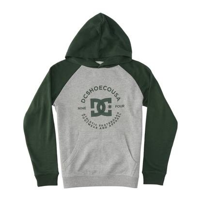 DC DC STAR PILOT RAGLAN PH BOY HEATHER GREY/SYCAMORE L/14