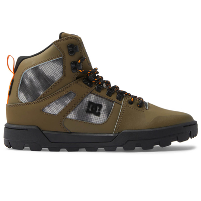 DC PURE HIGH-TOP WR BOOT OLIVE/BLACK 43