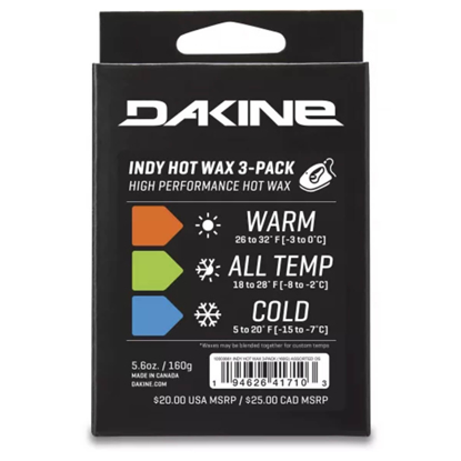 DAKINE INDY HOT WAX 3-PACK 160G ASSORTED