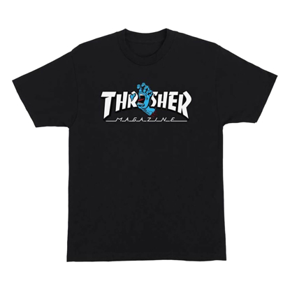 SANTA CRUZ THRASHER SCREAMING LOGO T-SHIRT BLACK M
