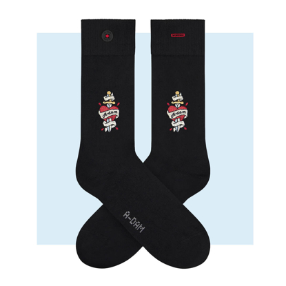 ADAM ADAM HEART SOCKS ASSORTED 36-40