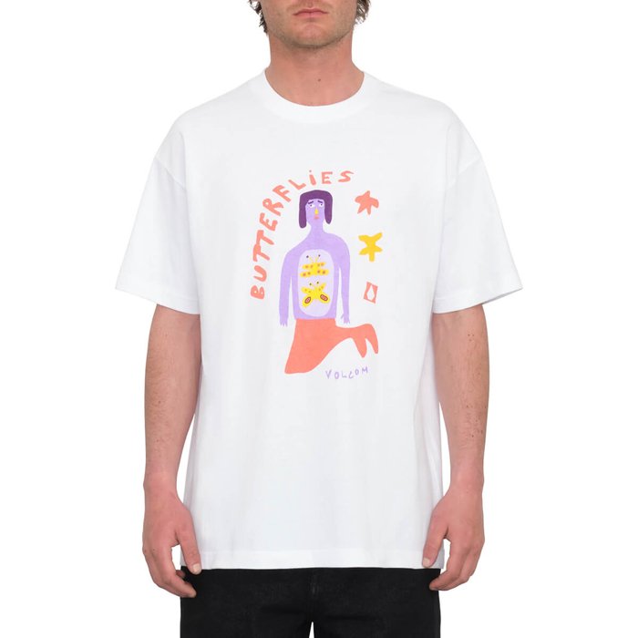 VOLCOM FA ARTHUR LONGO 2 LSE T-SHIRT WHITE L