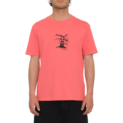 VOLCOM ISSAM NIGHT LSE T-SHIRT WASHED RUBY L