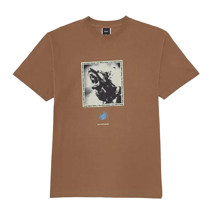 HUF BEWARE S/S T-SHIRT CAMEL L