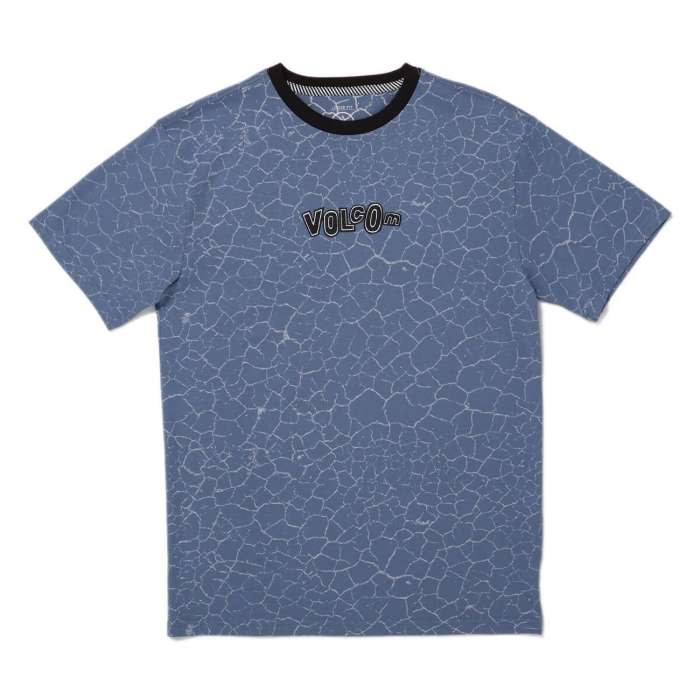 VOLCOM CRACKED T-SHIRT KID STONE BLUE L