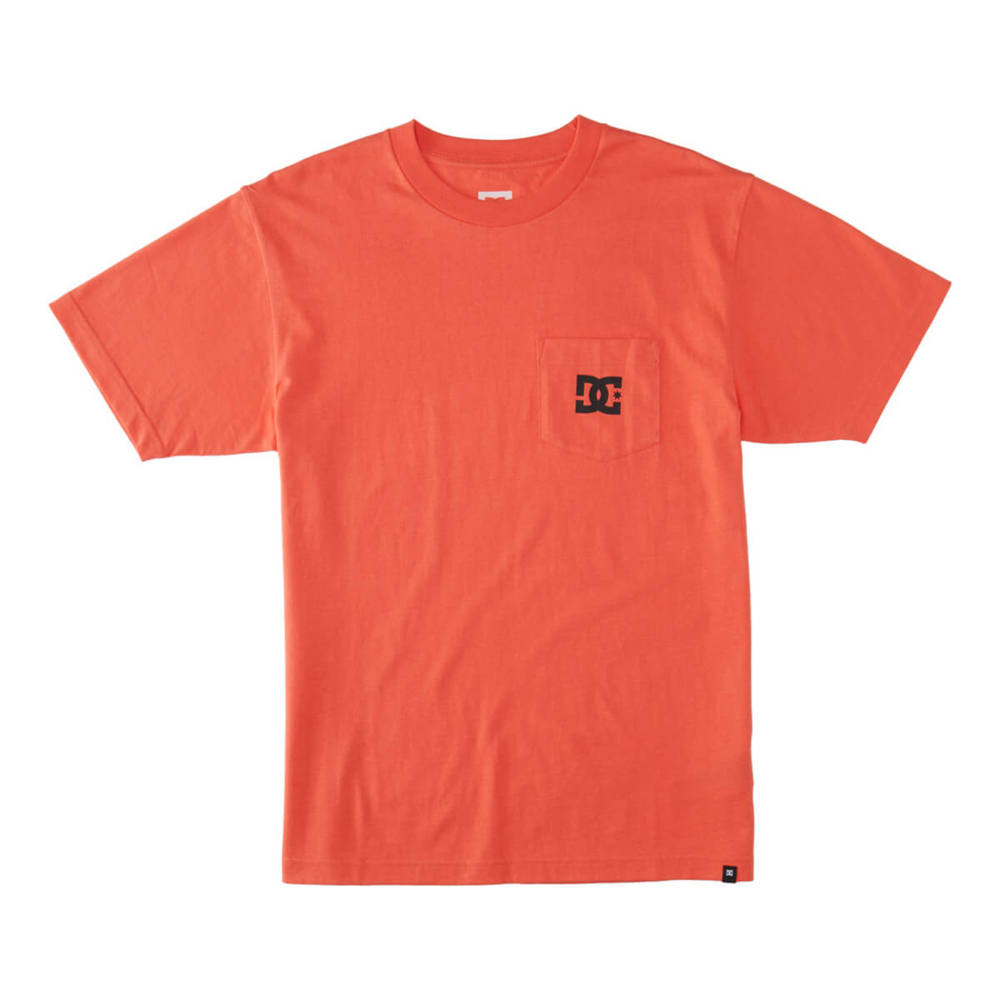 DC DC STAR POCKET T-SHIRT HOT CORAL S