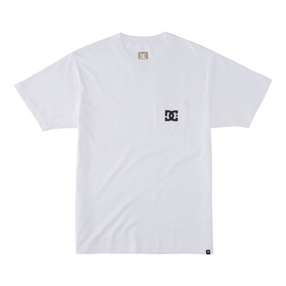 DC DC STAR POCKET T-SHIRT WHITE L