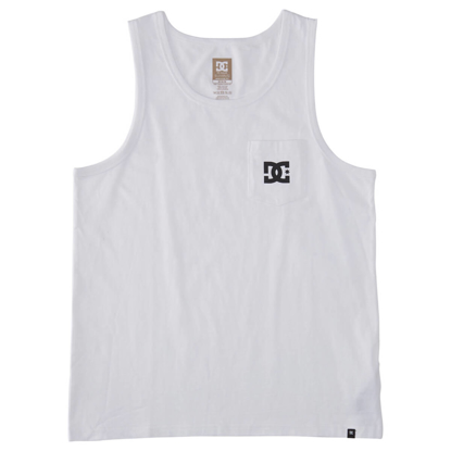 DC DC STAR POCKET TANK TOP WHITE L