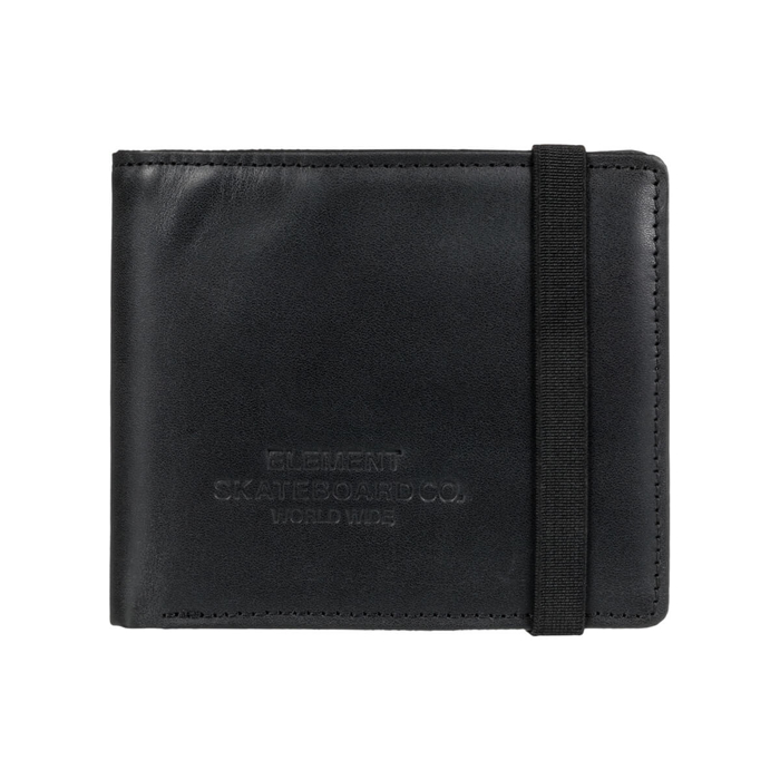ELEMENT STRAPPER LEATHER WALLET BLACK UNI