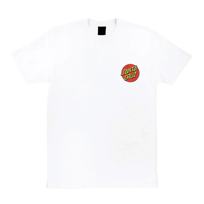 SANTA CRUZ CLASSIC DOT CHEST WHITE S