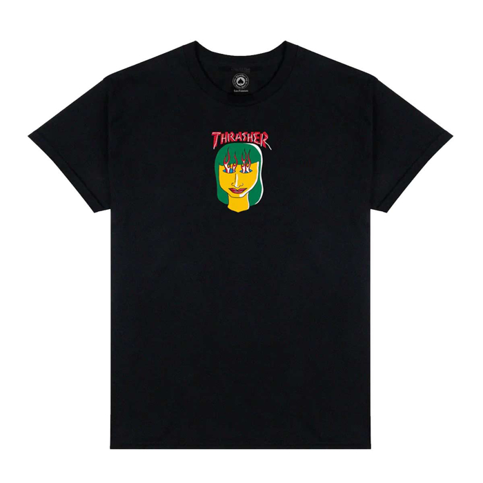 THRASHER MAGAZINE TALK SHIT BY GONZ T-SHIRT BLACK S