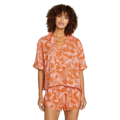 VOLCOM EXCAPISM TOP BURNT SIENNA M