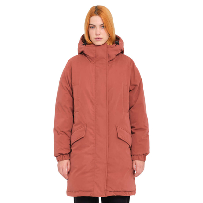 VOLCOM SLEEPI PUFF UP PARKA CHESTNUT BROWN XS
