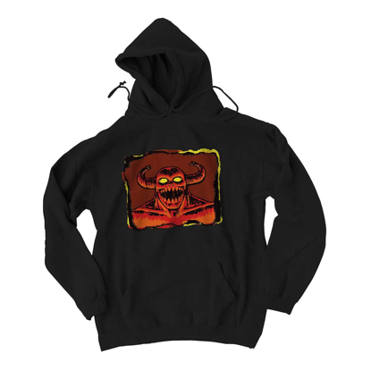 TOY MACHINE LAUGHING MONSTER PULLOVER HOODIE BLACK L