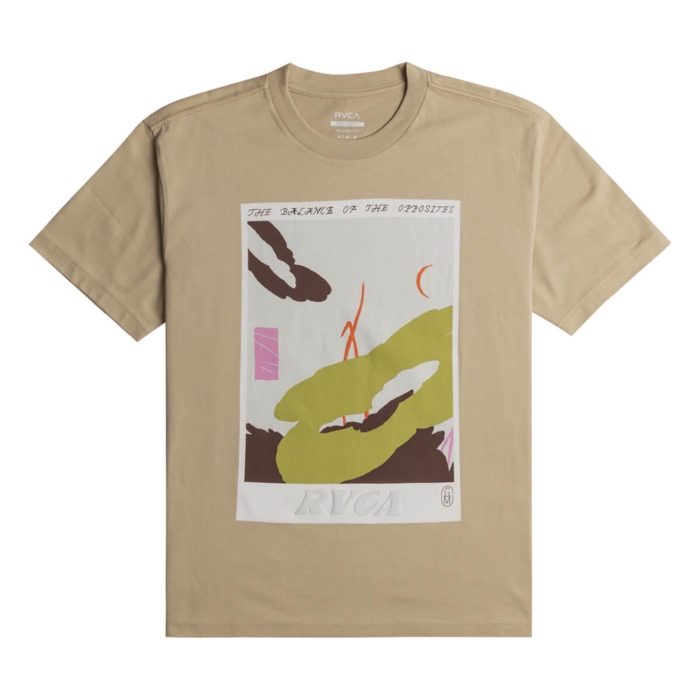 RVCA GABRIELLE MONCEAUX SS TEE KHAKI L