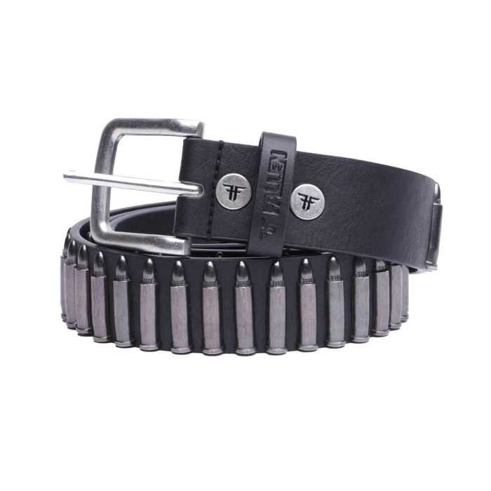 FALLEN BULLET BELT BLACK/SILVER L