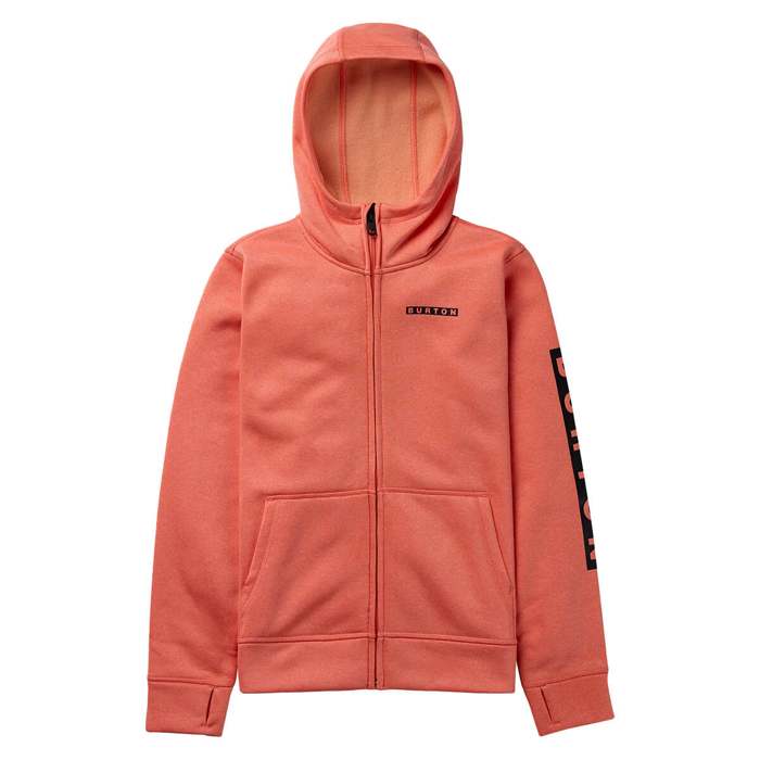 BURTON KIDS' OAK FULL-ZIP PEACH ECHO HEATHER S