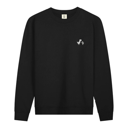 ADAM BLACK 8BIT DINO HOODIE BLACK S
