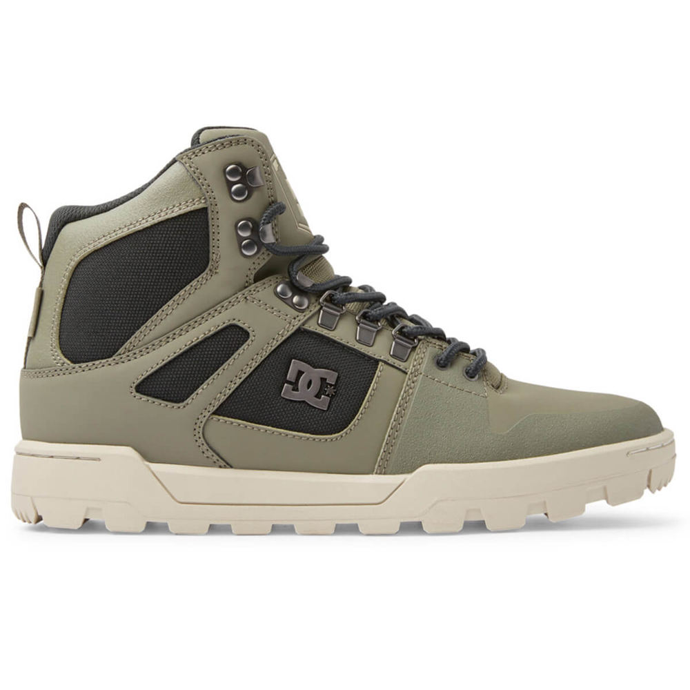 DC PURE HIGH-TOP WR BOOT GREEN/BLACK/WHITE 42