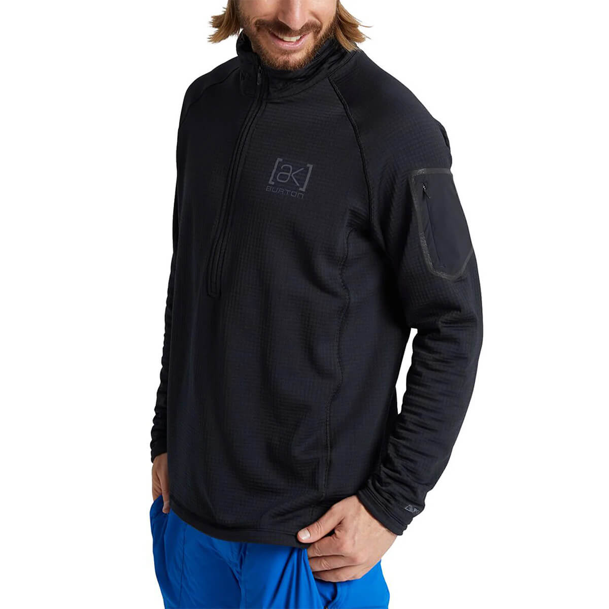 BURTON [AK] HELIUM GRID FLEECE HALF-ZIP | Obsession Shop