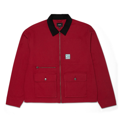 HUF CHILTON CHORE JACKET CAYENNE L