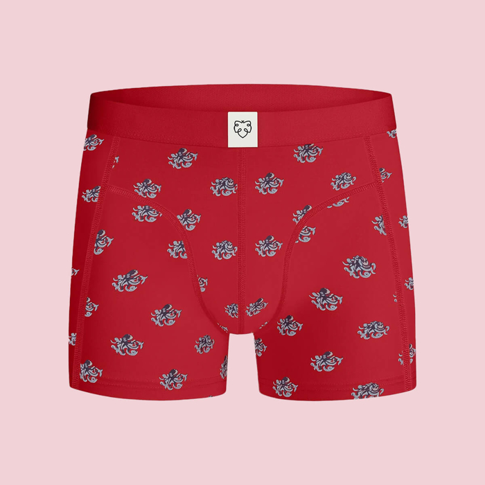 ADAM RED-OCTOPUS BOXER BRIEFS ASSORTED M