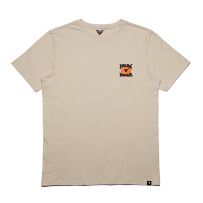 FALLEN DARK RAVEN T-SHIRT IVORY/ORANGE XL