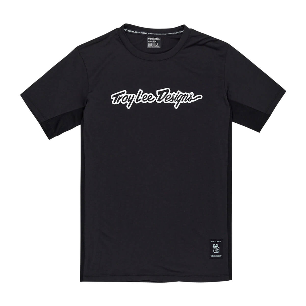 TROY LEE DESIGNS SKYLINE SHORT SLEEVE RIDE TEE SIGNATURE BLACK S