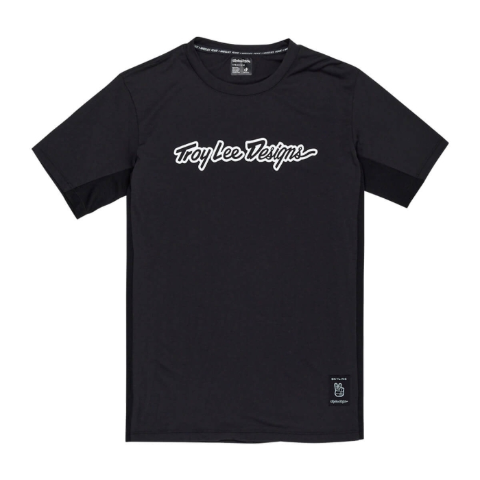 TROY LEE DESIGNS SKYLINE SHORT SLEEVE RIDE TEE SIGNATURE BLACK XL