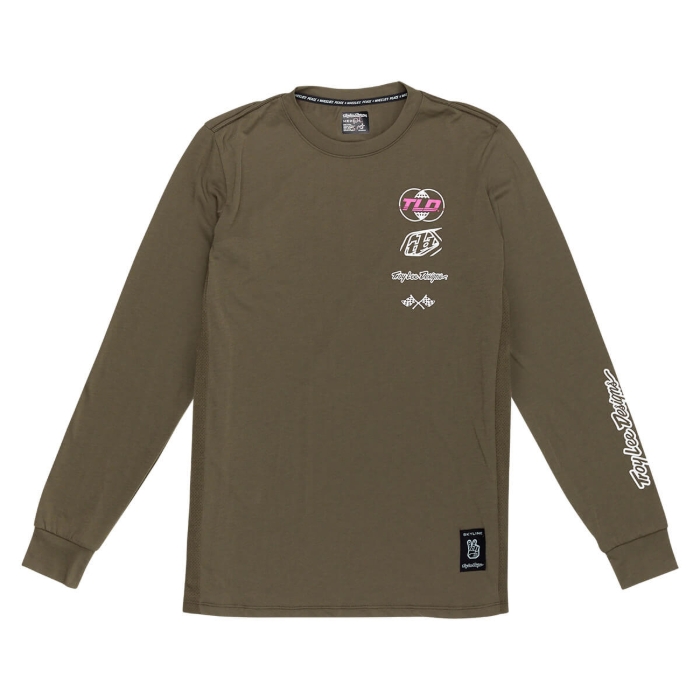 TROY LEE DESIGNS SKYLINE LONG SLEEVE RIDE TEE WORLDWIDE CAPER L