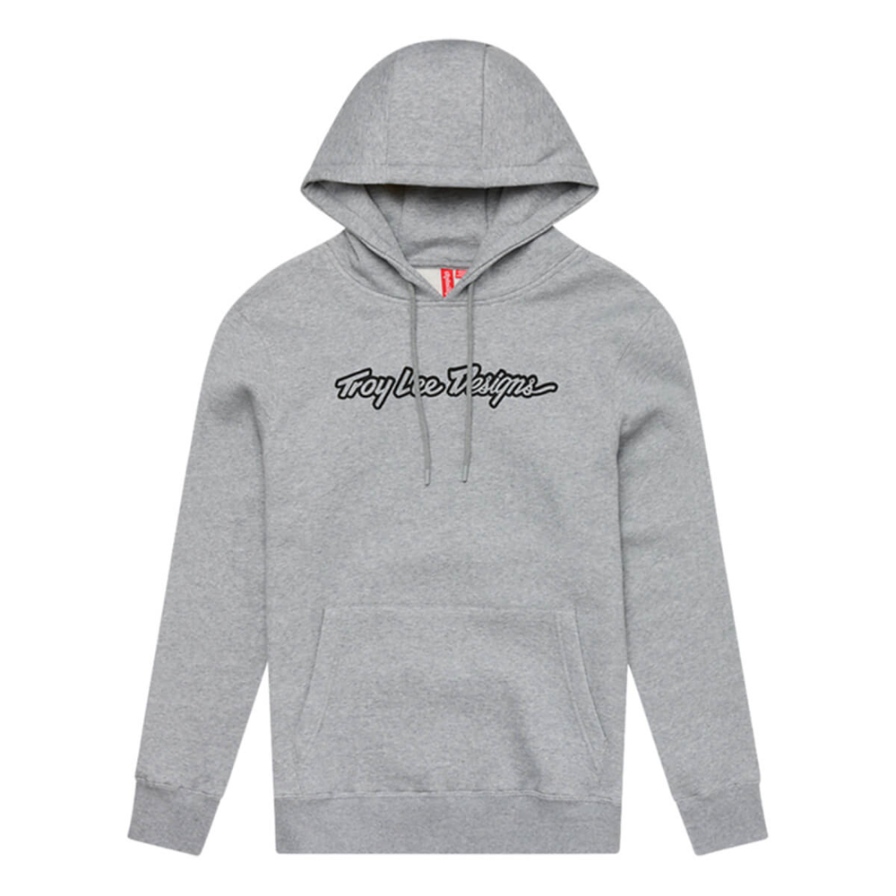 TROY LEE DESIGNS SIGNATURE PULLOVER HOODIE SIGNATURE GRAY HEATHER S