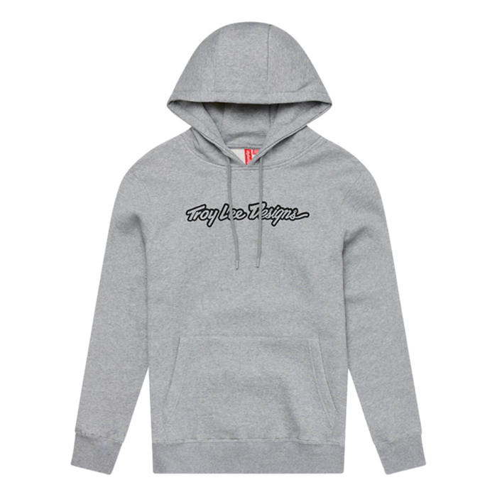 TROY LEE DESIGNS SIGNATURE PULLOVER HOODIE SIGNATURE GRAY HEATHER M